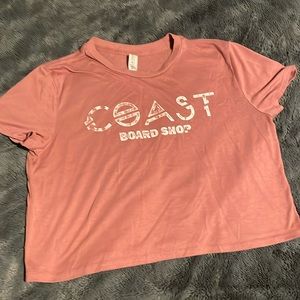 Pink cropped T-shirt, women’s size S